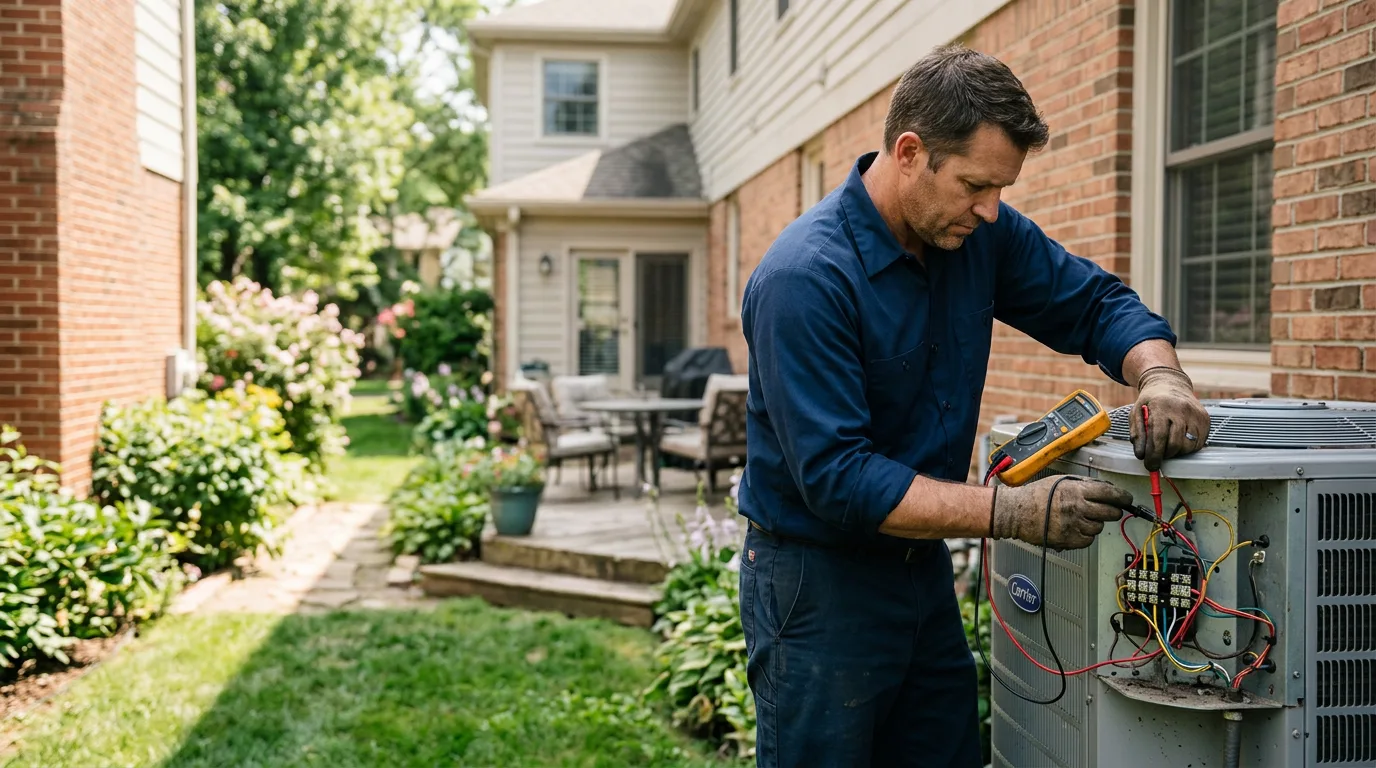 HVAC technician working near Babcock, WI